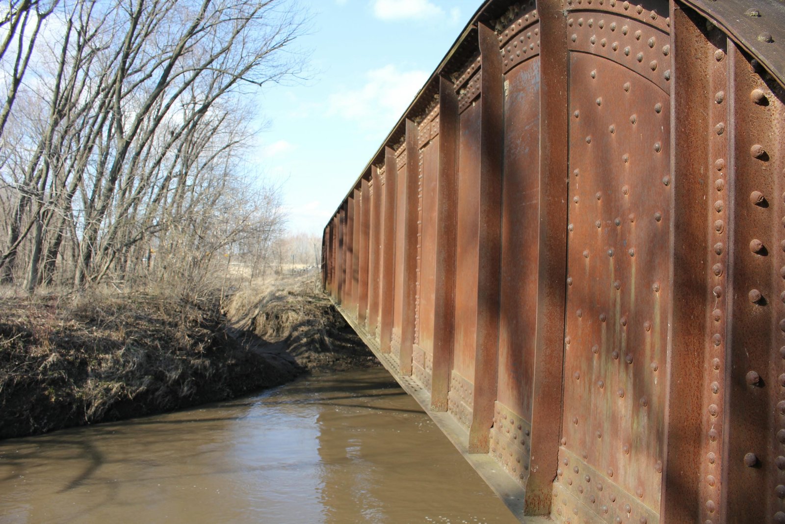 Looking north